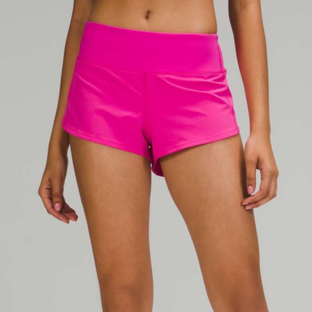 NWT Lululemon Speed Up Low-Rise Short 2.5" Women’s 10 Sonic Pink Running RARE